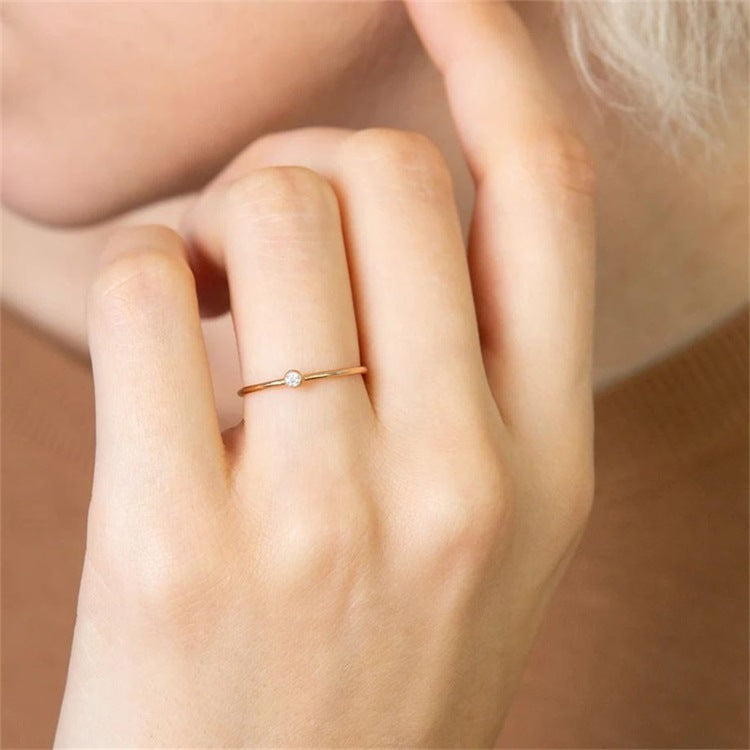 Briony - Birthstone Stacker Ring — made with care and attention to detail.