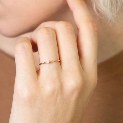 Briony - Birthstone Stacker Ring — made with care and attention to detail.