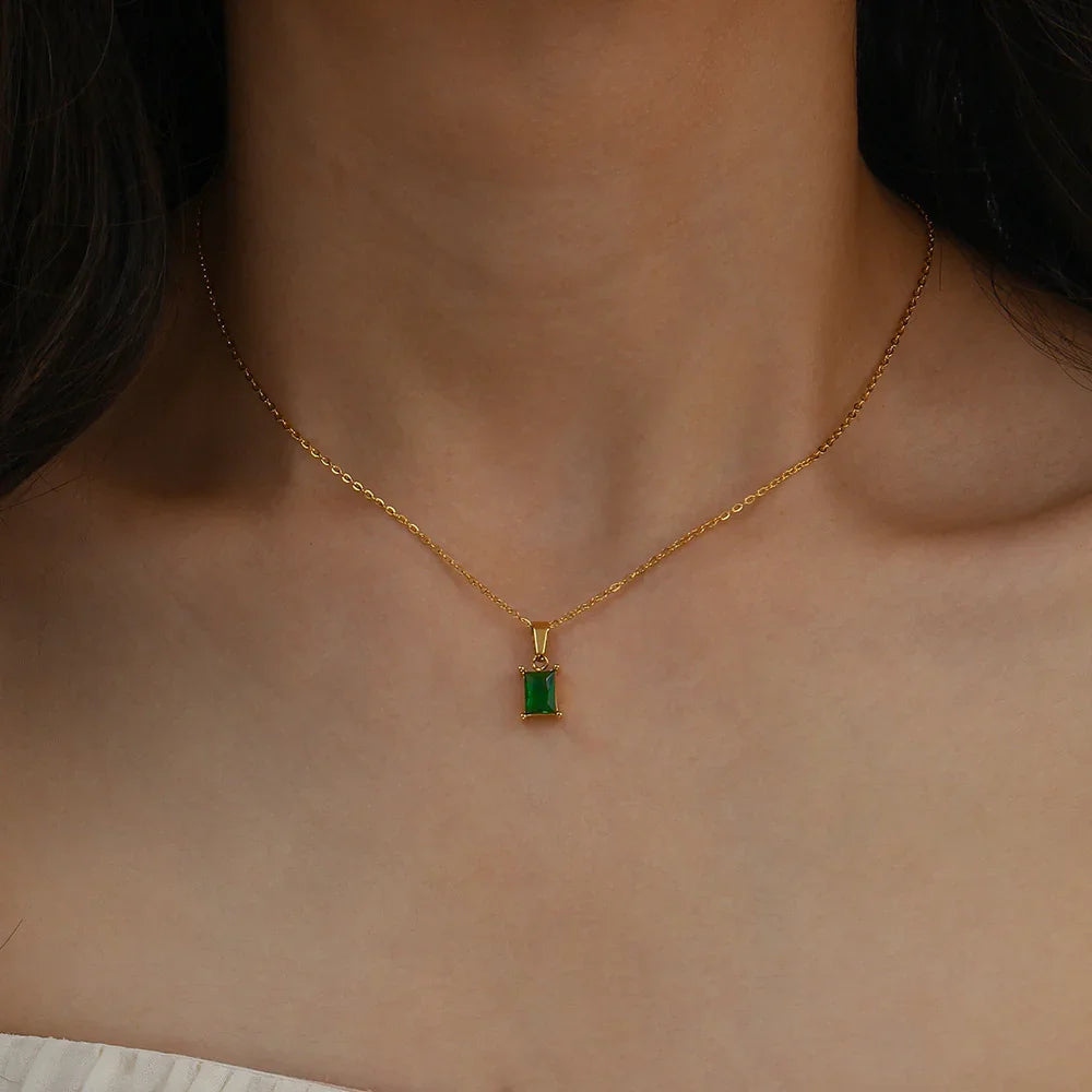 Maddie - Green Emerald  Necklace — perfect for those who value comfort and design.