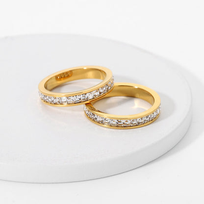 Alleria - Gold Diamond Ring — bringing modern charm to your space.