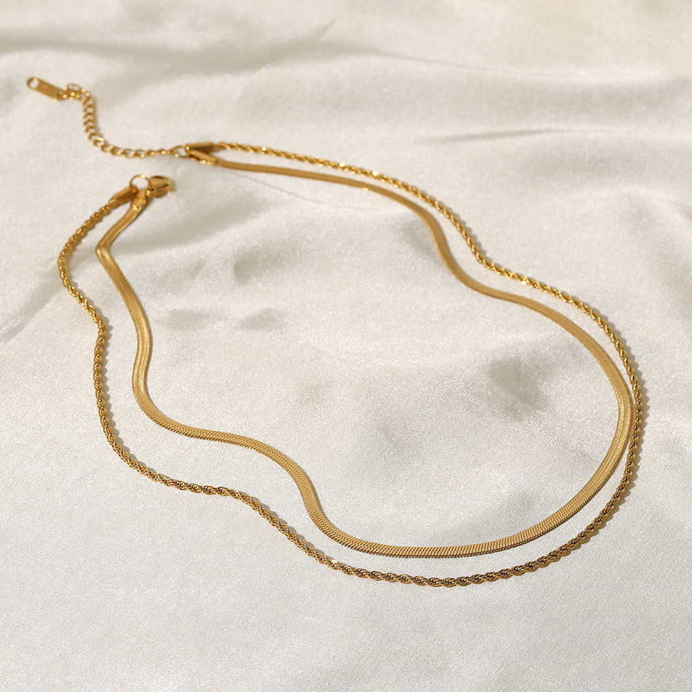 Sienna - Layered Gold Chain Necklace — crafted for everyday quality.