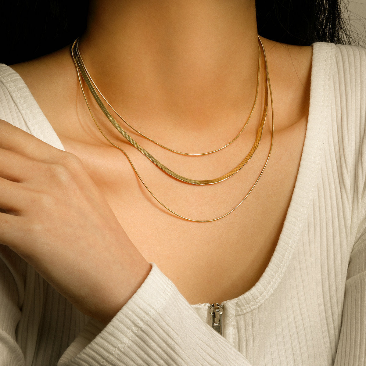 Zafina - Gold Chain Necklace — made with care and attention to detail.