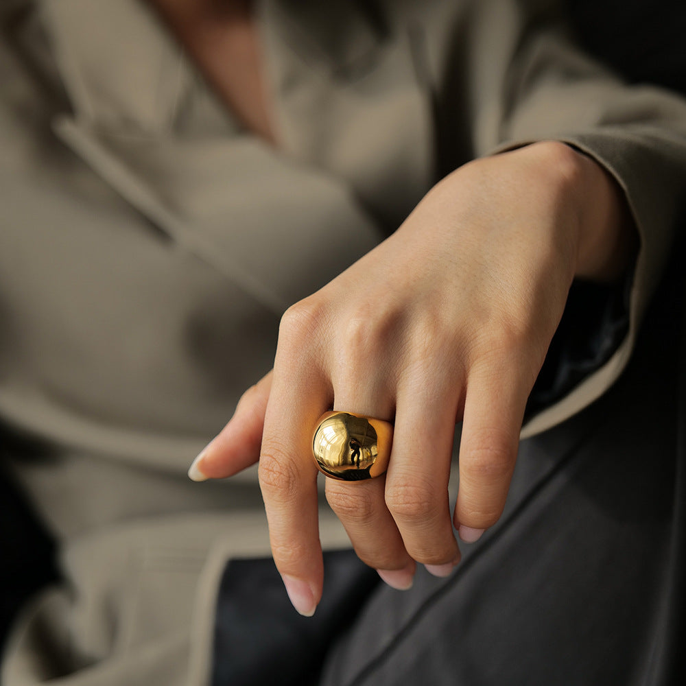 Aubrey - Glossy Dome Ring — crafted for everyday quality.