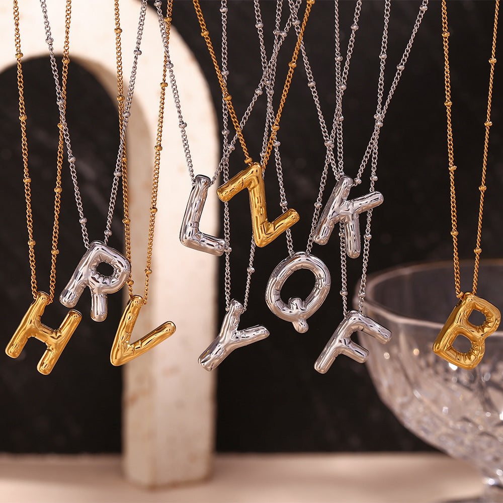 Arabella - Balloon Letter Initial Necklace — crafted for everyday quality.
