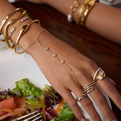 Orla - Bracelet jonc en or et diamants — conçu pour une qualité au quotidien.