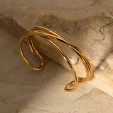 Molly - Twisted Gold Bracelet — perfect for those who value comfort and design.