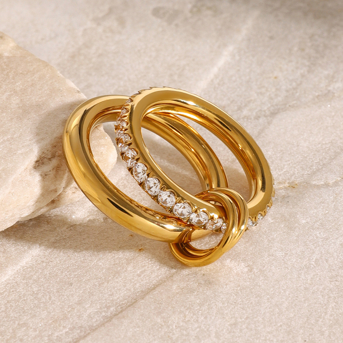 Celest - Stacked Diamond Ring — bringing modern charm to your space.
