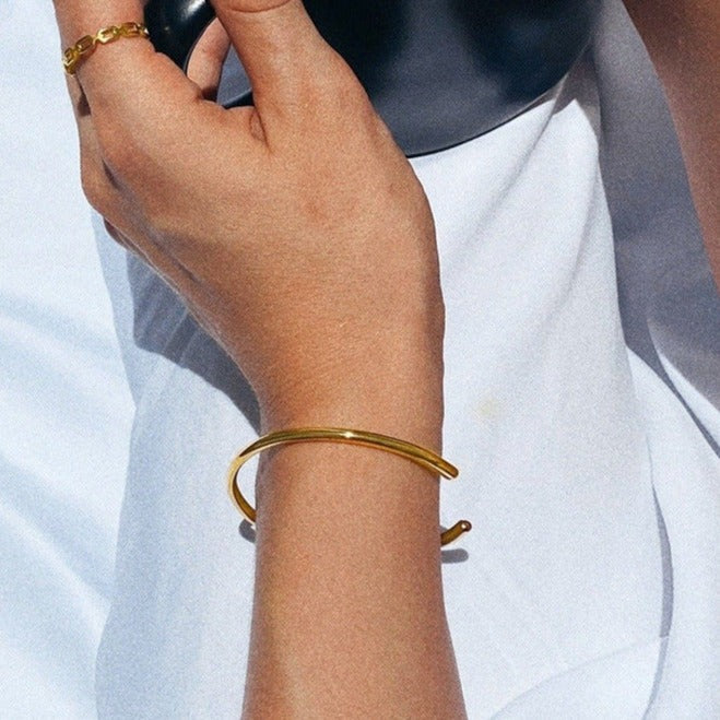 Alicia - Gold Bangle — bringing modern charm to your space.