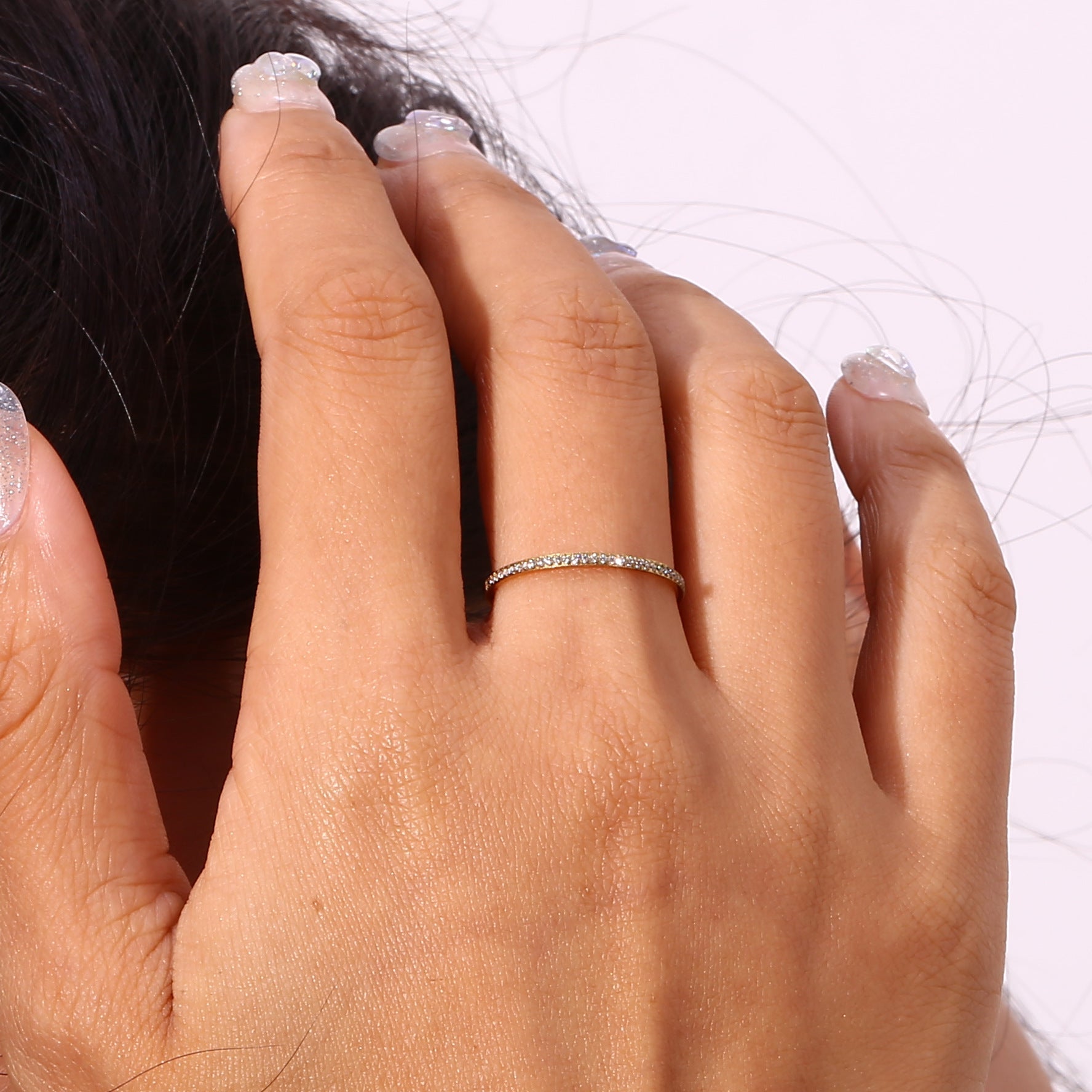 Mallory - Paved Gold Ring — crafted for everyday quality.