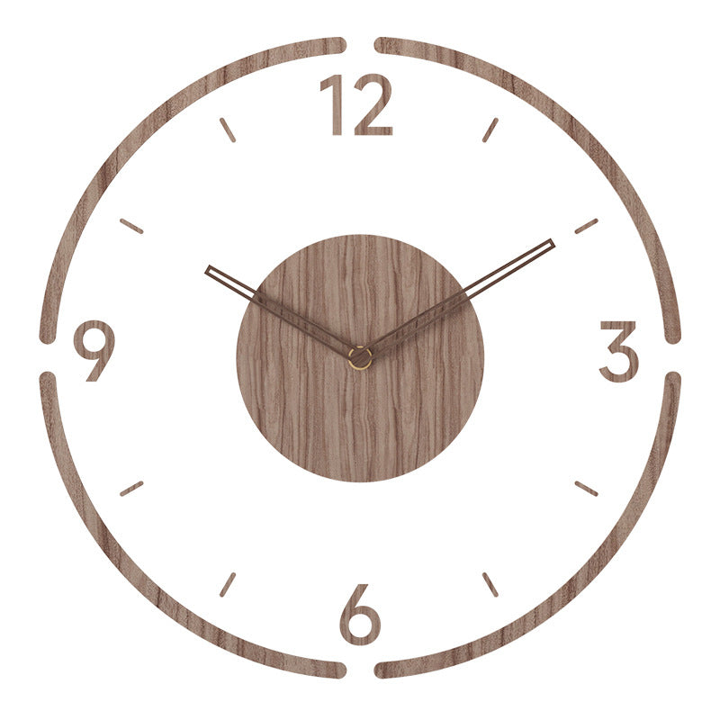 Nordora – Nordic Wanduhr aus Holz, lautloses Design