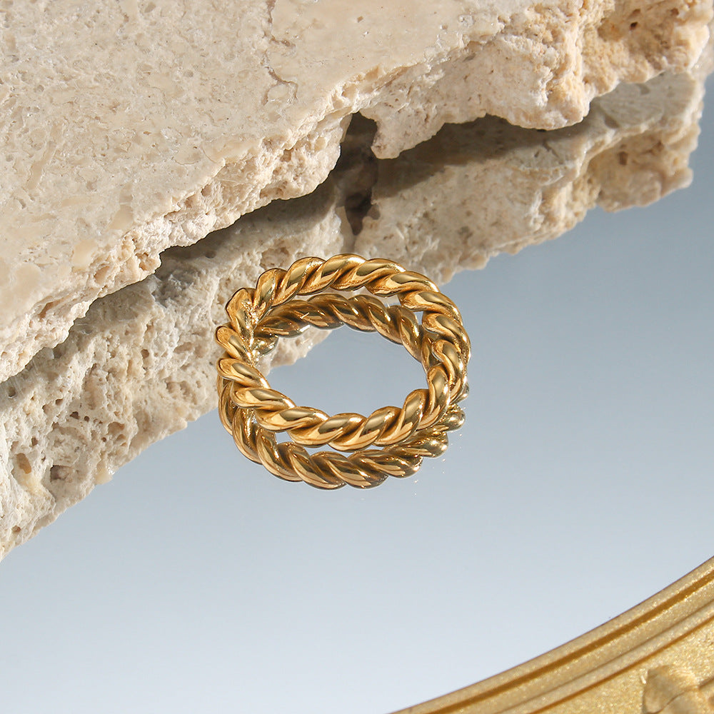 Kelly - Classic Twisted Ring — bringing modern charm to your space.