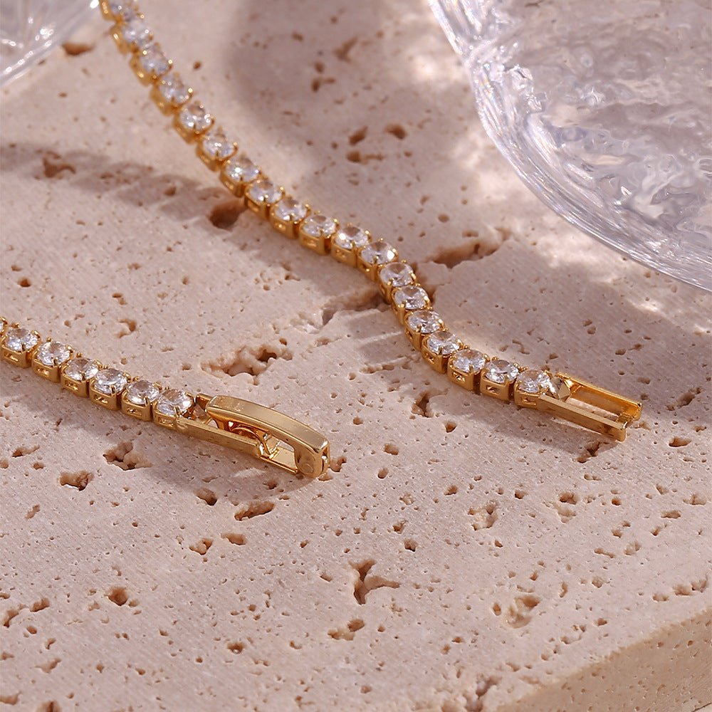 Edith - Diamond Tennis Necklace — crafted for everyday quality.