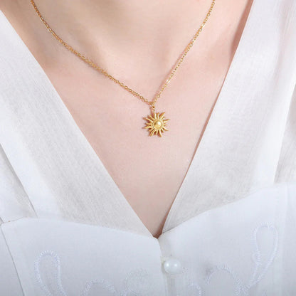 Sybil - Gold Sun Necklace — bringing modern charm to your space.