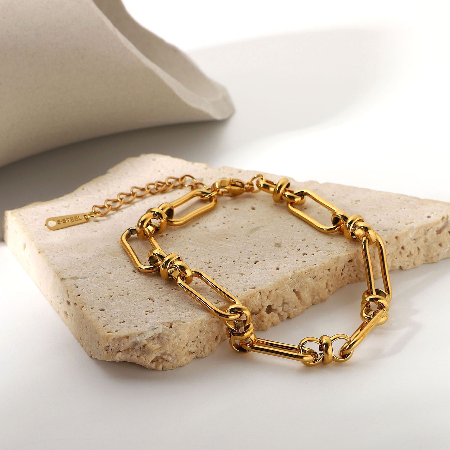 Maeve - Gold Link Chain Bracelet — made with care and attention to detail.