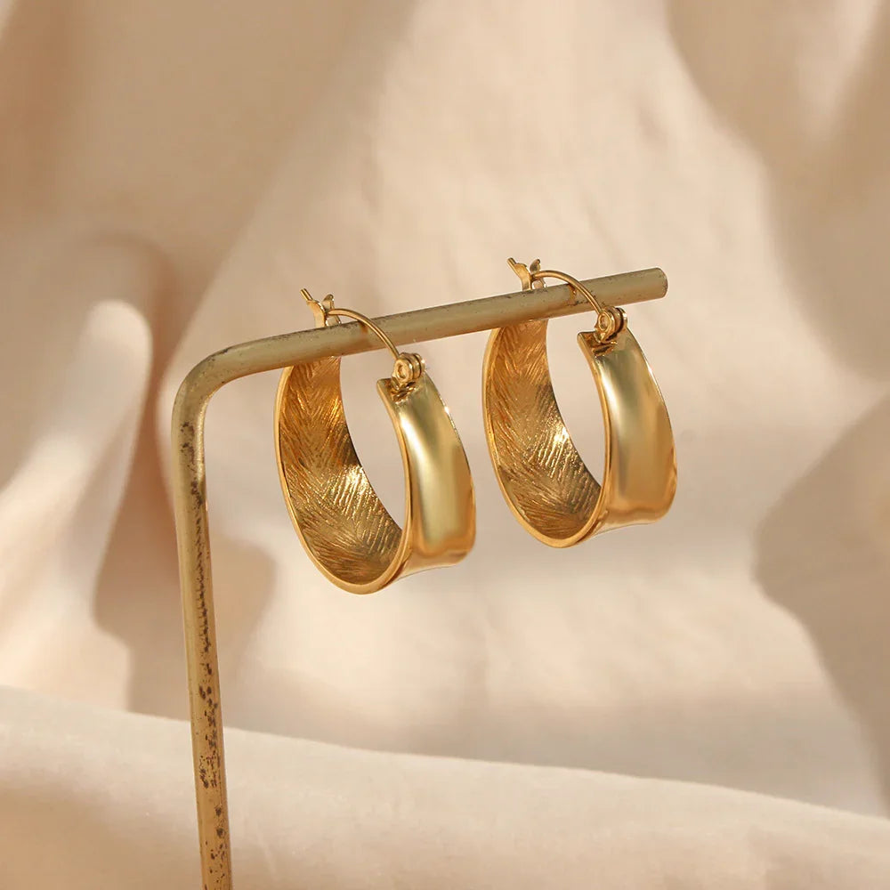 Wren - Gold Hoop Earrings — made with care and attention to detail.
