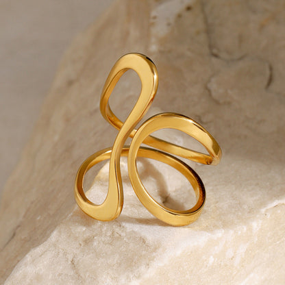 Amanda - Infinity Twist Ring — made with care and attention to detail.