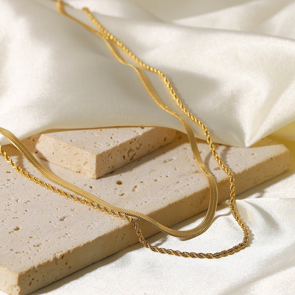 Sienna - Layered Gold Chain Necklace — crafted for everyday quality.