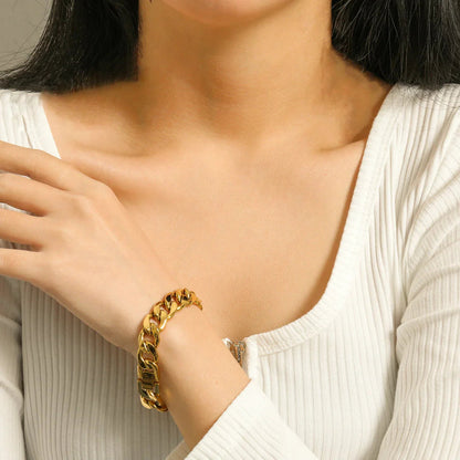 Bracelet Kayle - Chaîne en or — confectionné avec soin et souci du détail.