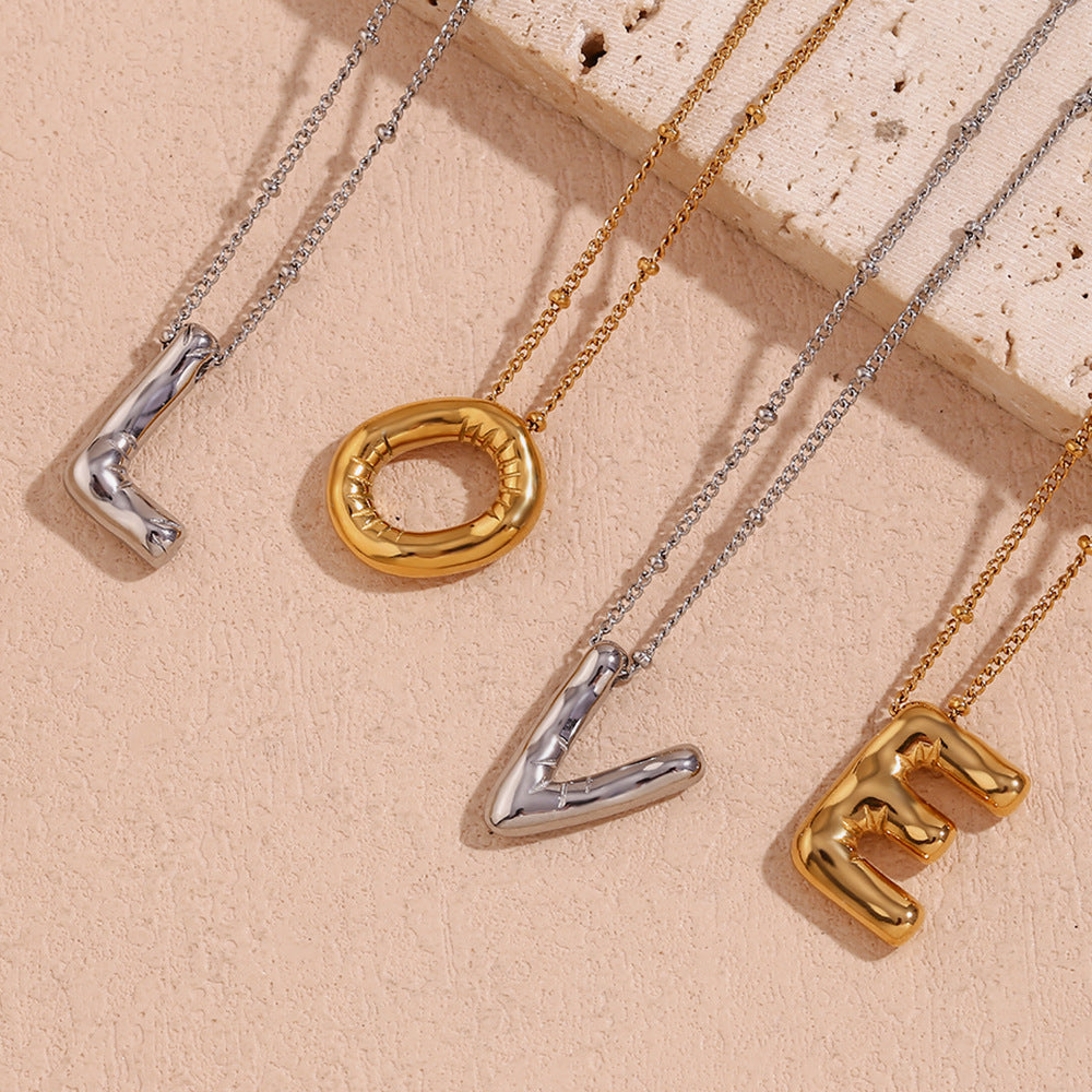 Arabella - Balloon Letter Initial Necklace — crafted for everyday quality.
