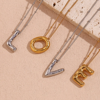 Arabella - Balloon Letter Initial Necklace — crafted for everyday quality.