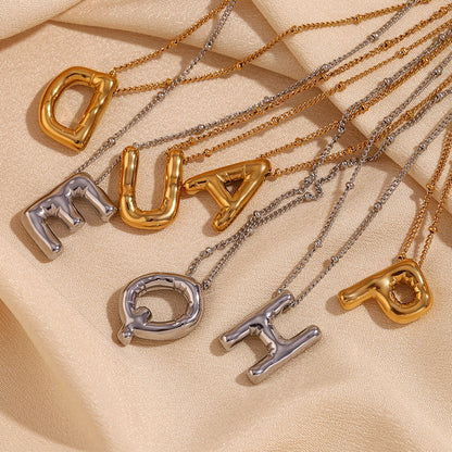 Arabella - Balloon Letter Initial Necklace — crafted for everyday quality.