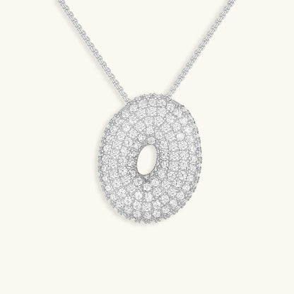 Collier Esme - Initiale en forme de bulle avec diamant — conçu pour inspirer votre style de vie.