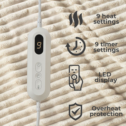 Neo Natuurlijke Elektrische Deken Verwarmde Fleece Overdeken