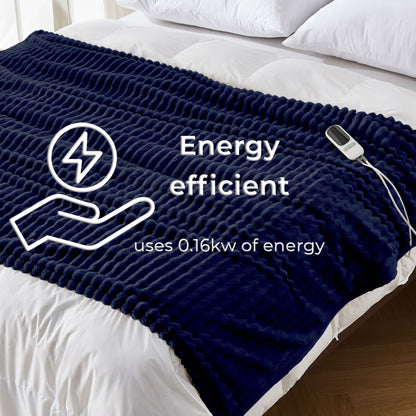 Neo Navy Elektrische Deken Verwarmde Polaire Surdeken