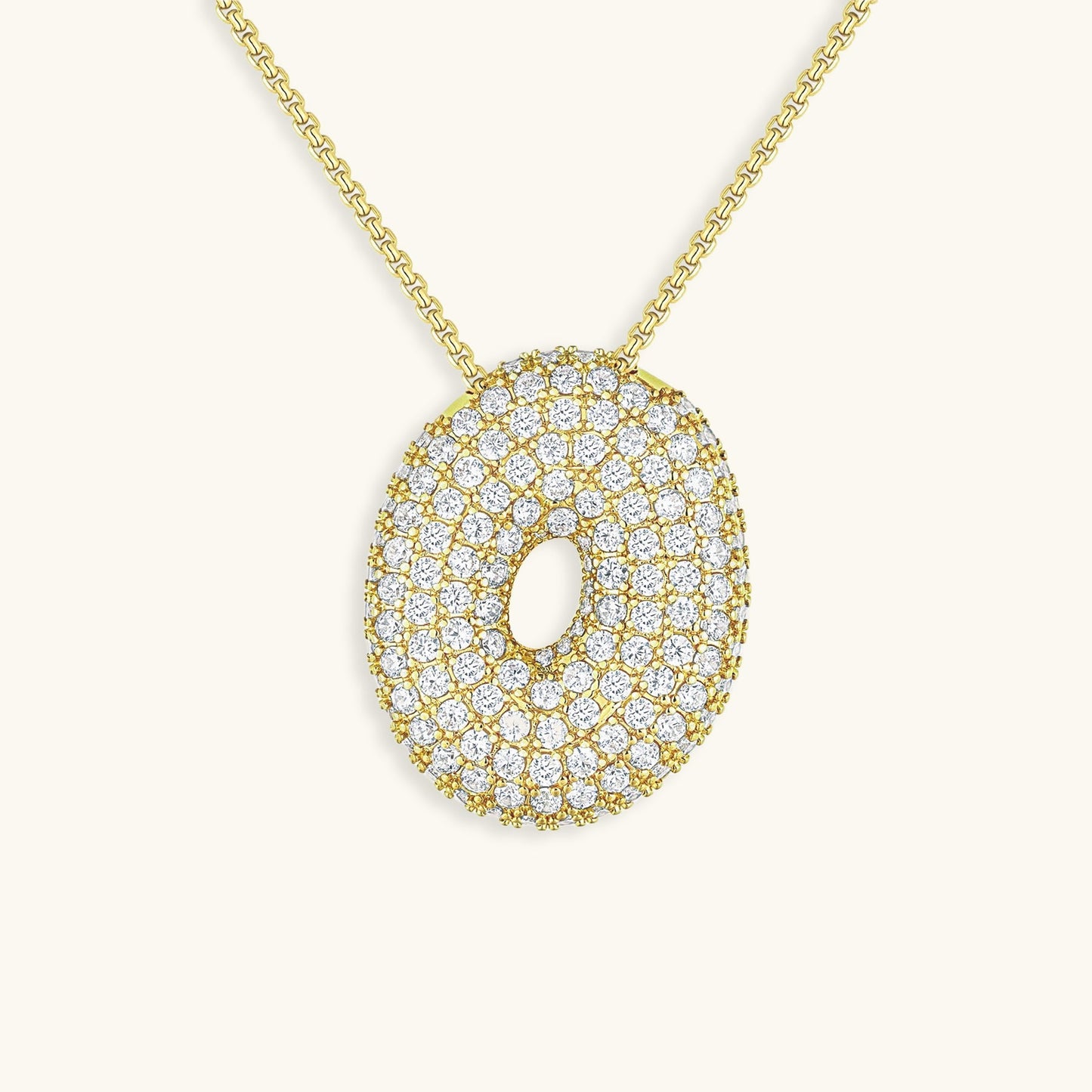 Collier Esme - Initiale en forme de bulle avec diamant — conçu pour inspirer votre style de vie.
