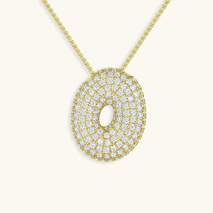 Collier Esme - Initiale en forme de bulle avec diamant — conçu pour inspirer votre style de vie.