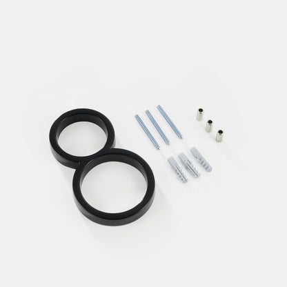 3D Floating Black House Numbers | Modern Metal Address Sign