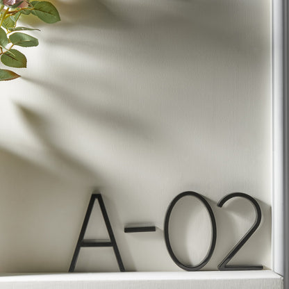 3D Floating Black House Numbers | Modern Metal Address Sign