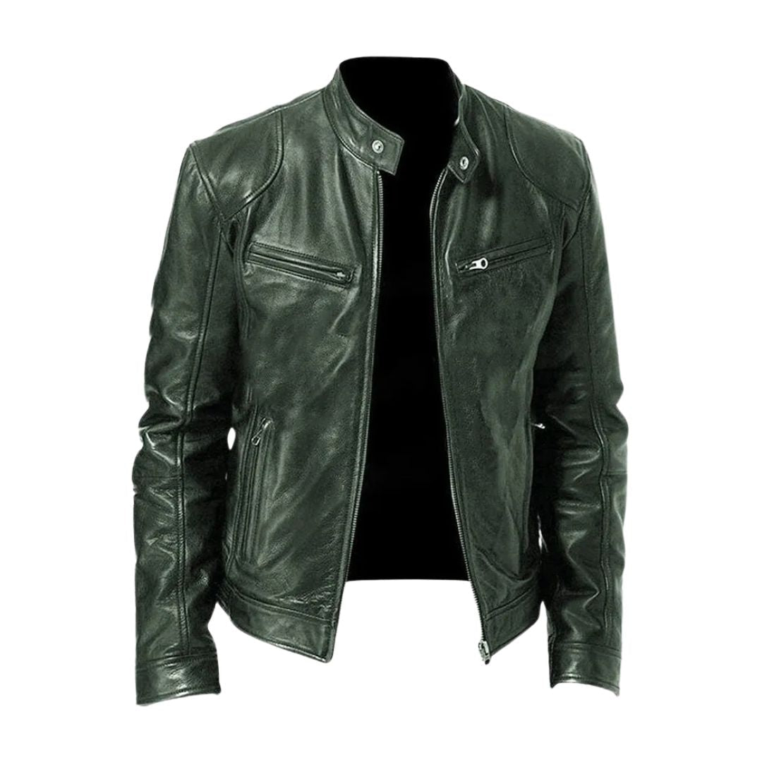 Veste en cuir | Artiste | Lederimitat | Veste motard | Veste en cuir pour hommes
