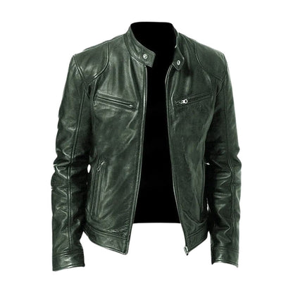Veste en cuir | Artiste | Lederimitat | Veste motard | Veste en cuir pour hommes