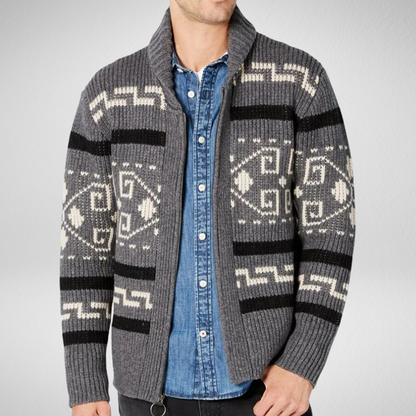 Cardigan zippé Strick pour hommes – Herbst &amp; Winter