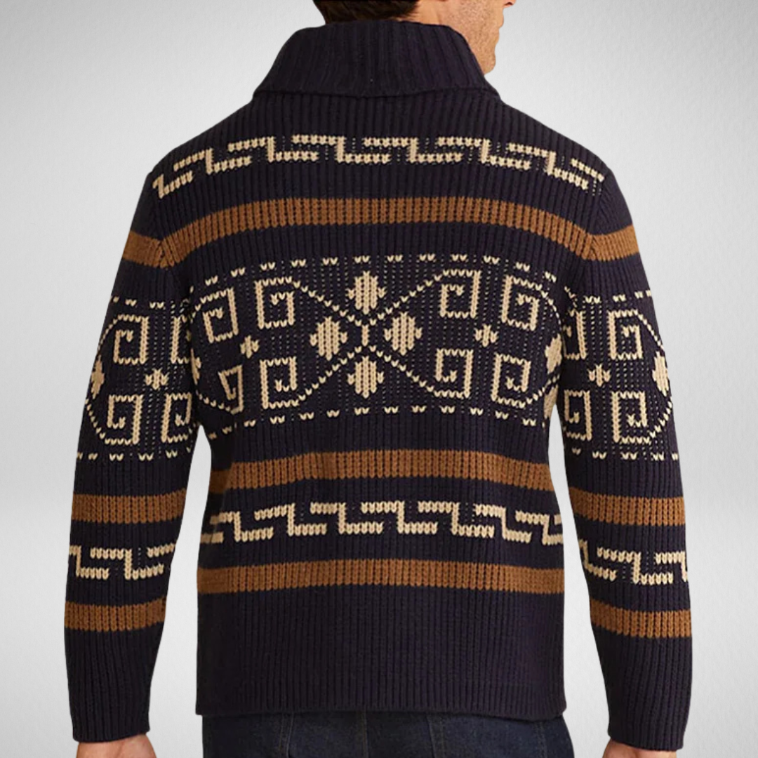 Cardigan zippé Strick pour hommes – Herbst &amp; Winter