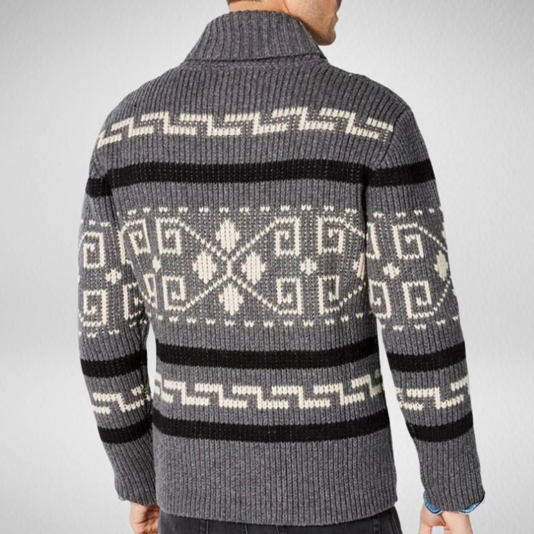 Cardigan zippé Strick pour hommes – Herbst &amp; Winter