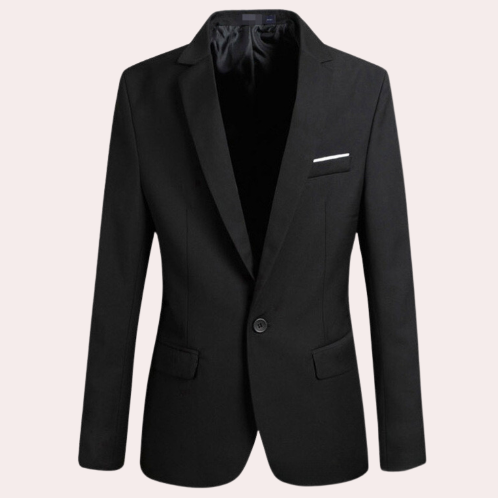 Anzugjacke - Herren Einreiher Formal Blazer Jacke