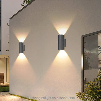 Außenwandleuchte - LED-Beleuchtung - Aluminium-Design