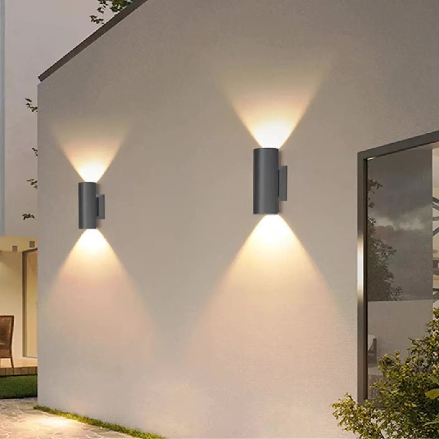 Außenwandleuchte - LED-Beleuchtung - Aluminium-Design