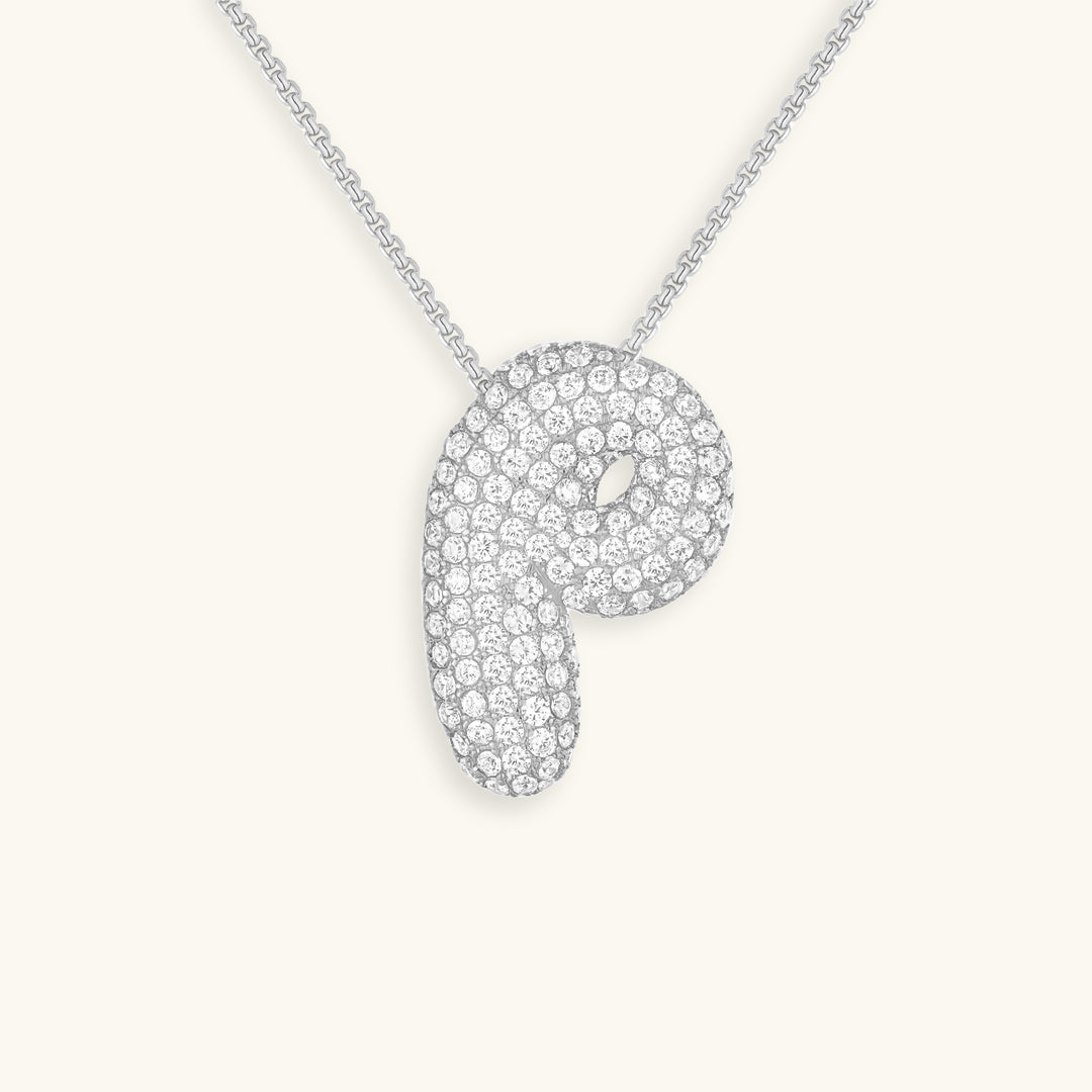 Collier Esme - Initiale en forme de bulle avec diamant — conçu pour inspirer votre style de vie.
