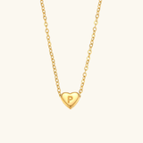 Juliette - Heart Initial Gold Necklace — crafted for everyday quality.