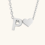 Mallory - Love Initial Letter Necklace — bringing modern charm to your space.