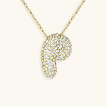 Collier Esme - Initiale en forme de bulle avec diamant — conçu pour inspirer votre style de vie.