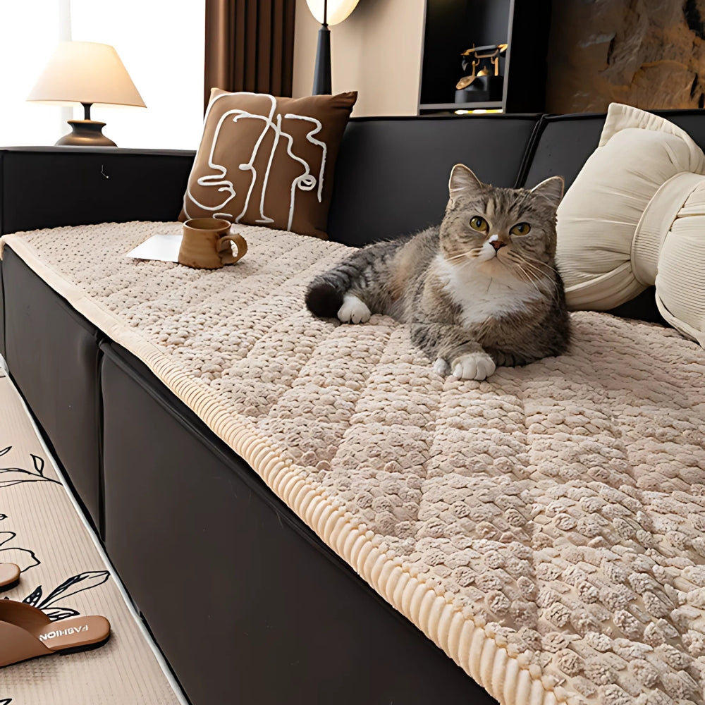 Huisdierbestendige Textuur Gequilt Bankbeschermer Housse 