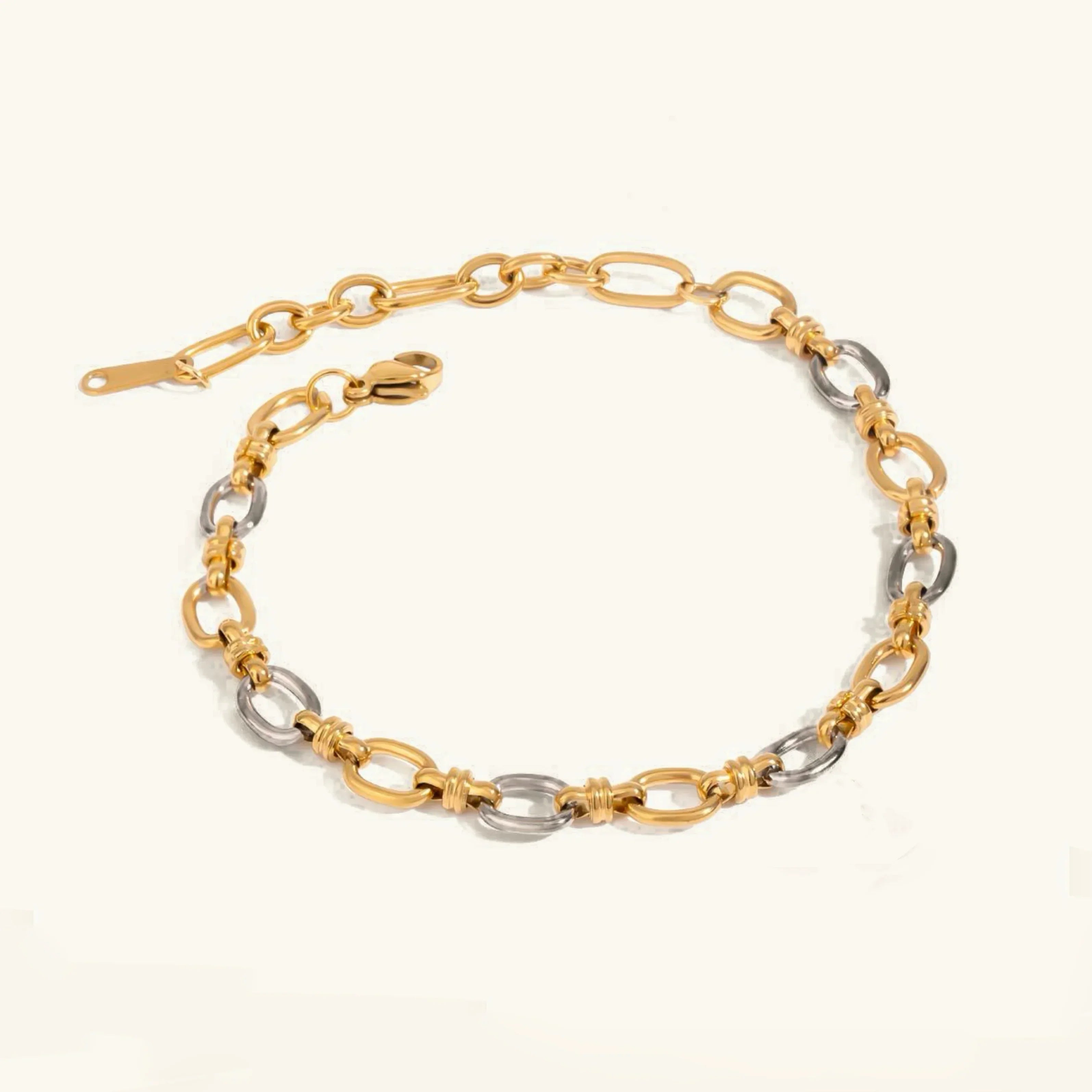 Ingrid - Two Tone Gold Bracelet — made with care and attention to detail.