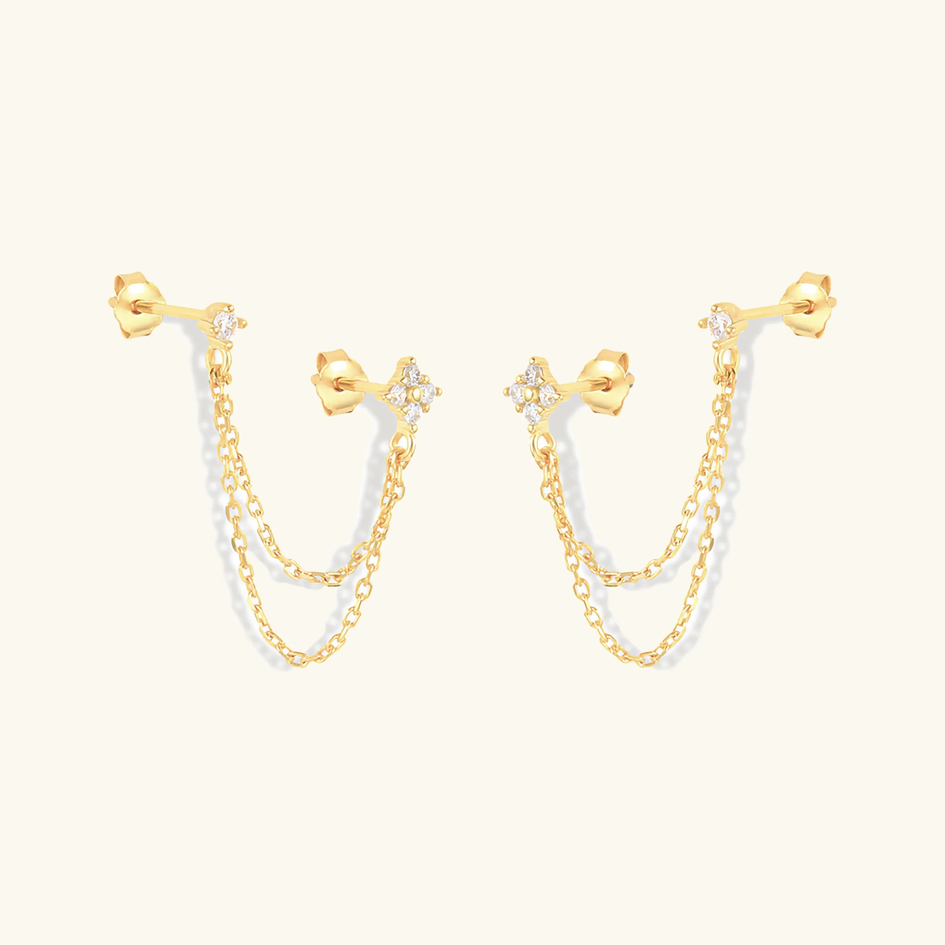 Imogen - Chain Stud Earrings — bringing modern charm to your space.