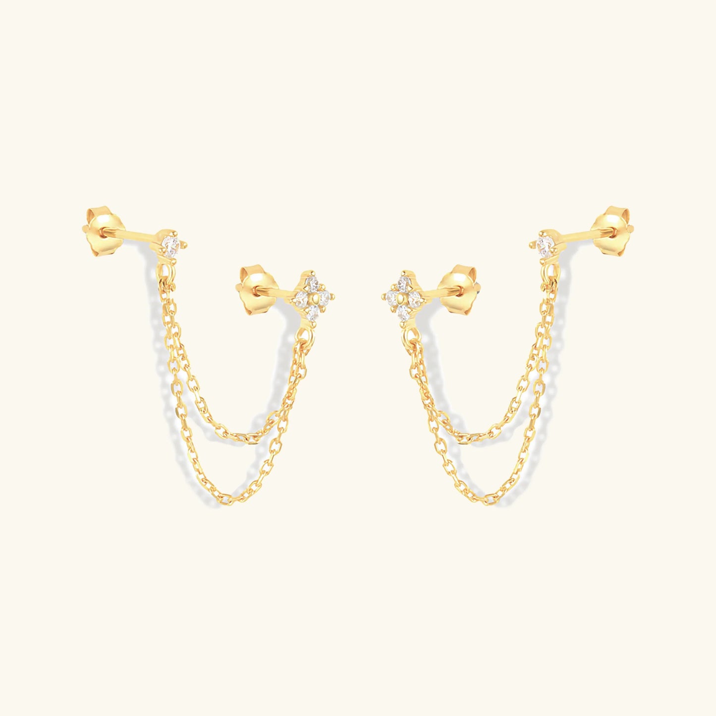 Boucles d'oreilles Imogen - Chaîne à clous — une touche de charme moderne pour votre espace.