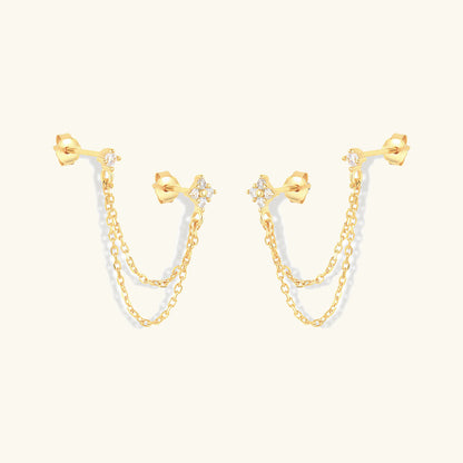 Boucles d'oreilles Imogen - Chaîne à clous — une touche de charme moderne pour votre espace.