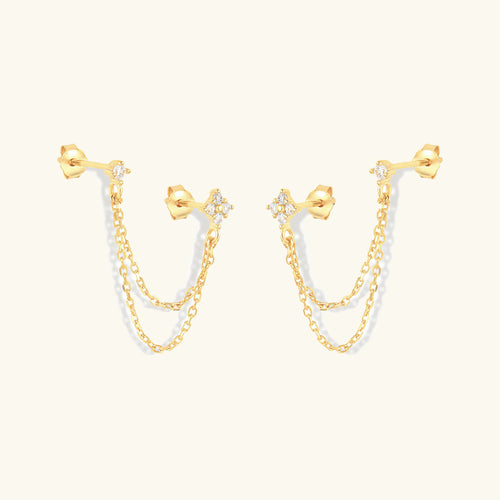 Boucles d'oreilles Imogen - Chaîne à clous — une touche de charme moderne pour votre espace.